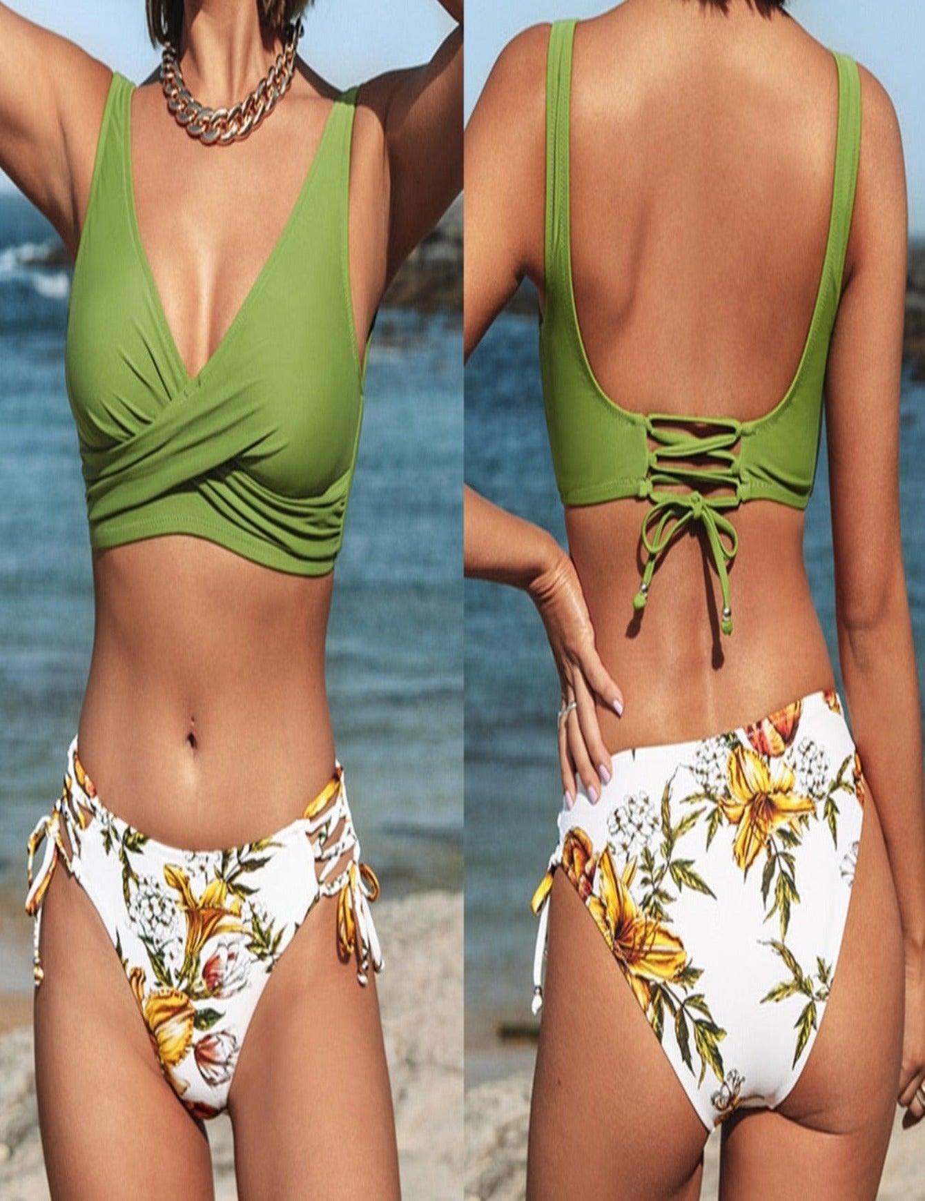 Tropical Print Bikini