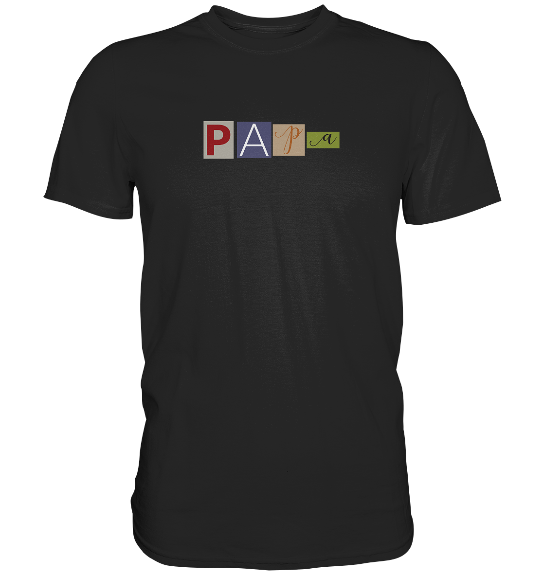 Papa Wanted T Shirt Herren Image