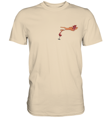 Wein Minimal Herren  T Shirt